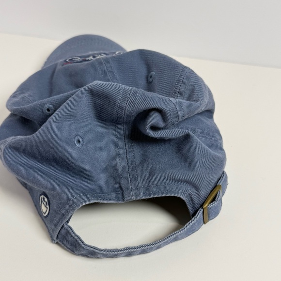 Life Is Good Embroidered Motorcycle Blue Cotton Strapback Hat Ball Cap Ride GUC - Picture 4 of 7